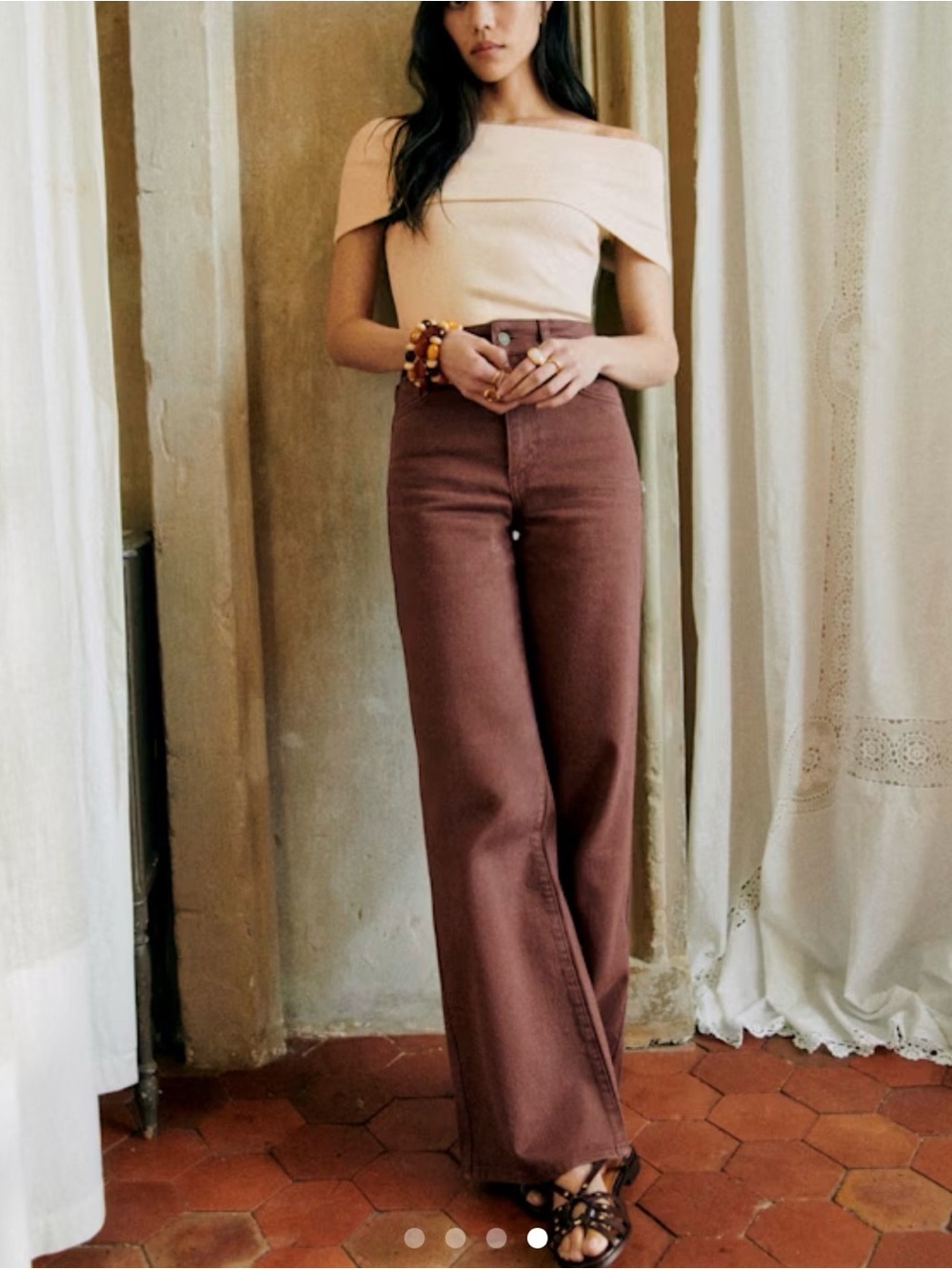 Sezane Black Wide-Leg Jeans - Sleek Flare